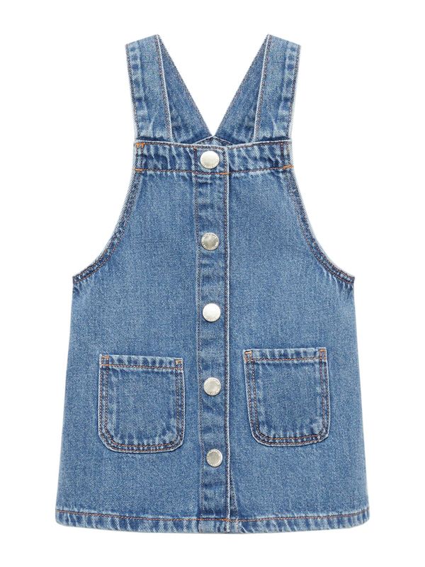 MANGO KIDS MANGO KIDS Obleka 'RUFFI'  moder denim