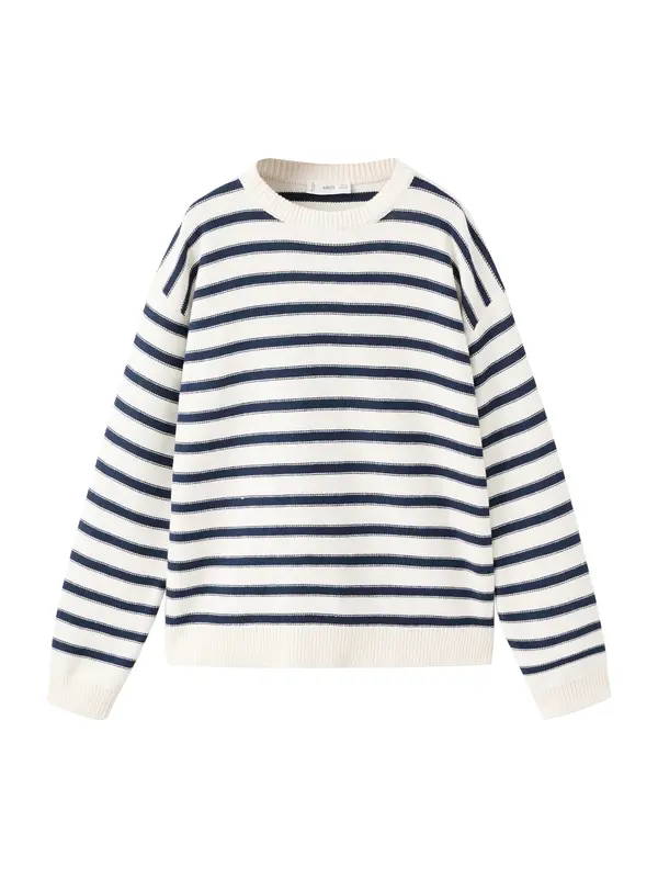 MANGO KIDS MANGO KIDS Pulover 'DYLAN'  temno modra / off-bela