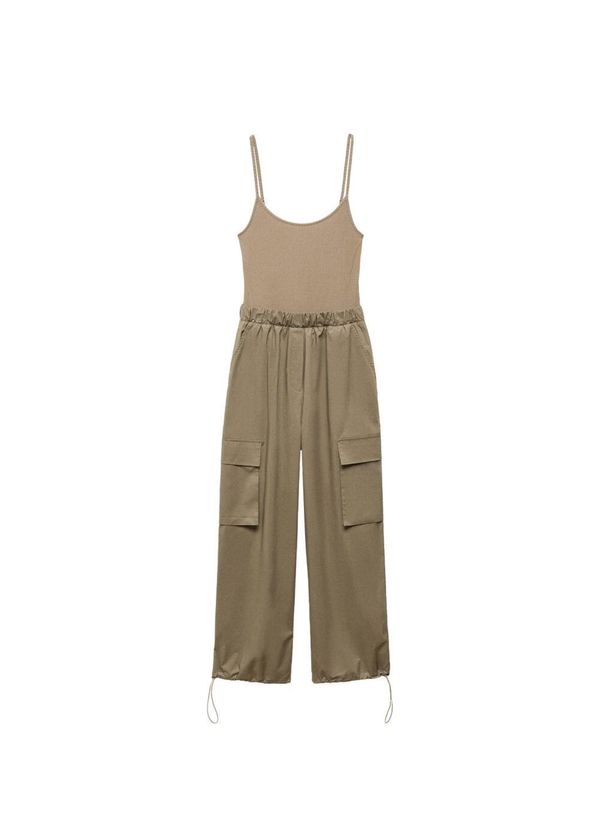 MANGO MANGO Kombinezon 'Boston'  kaki / oliva