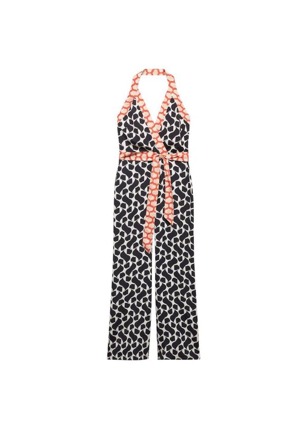 MANGO MANGO Kombinezon 'Cosim'  oranžna / črna / bela