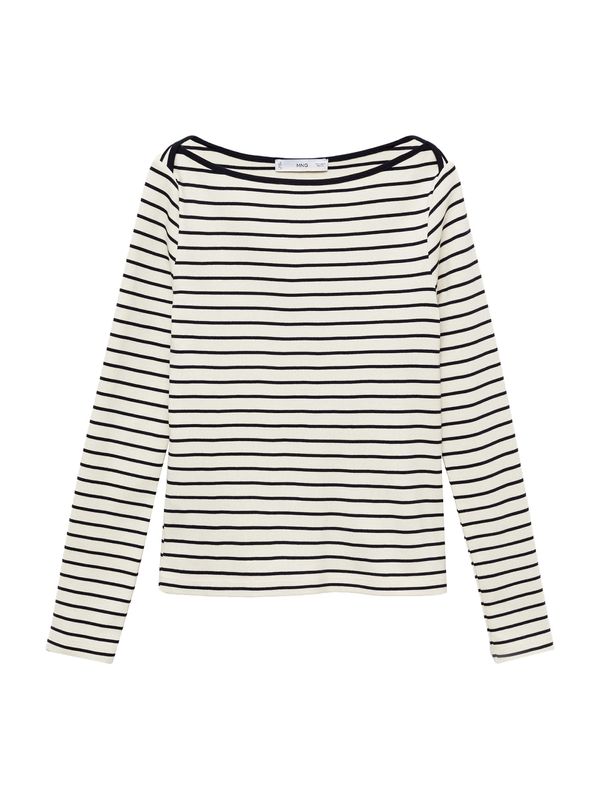 MANGO MANGO Majica 'FRENCHI'  mornarska / off-bela