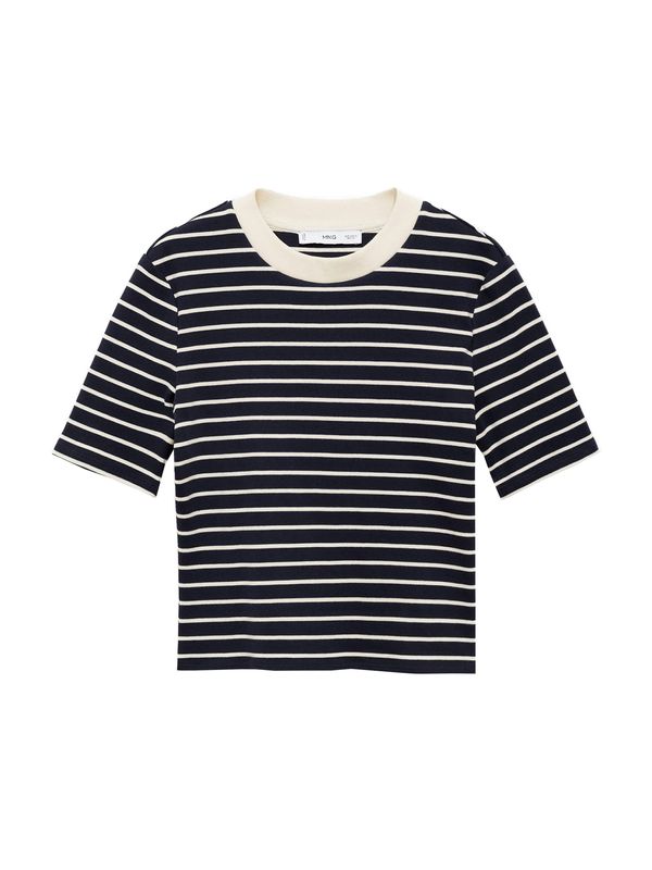 MANGO MANGO Majica 'RAYITO'  kremna / marine