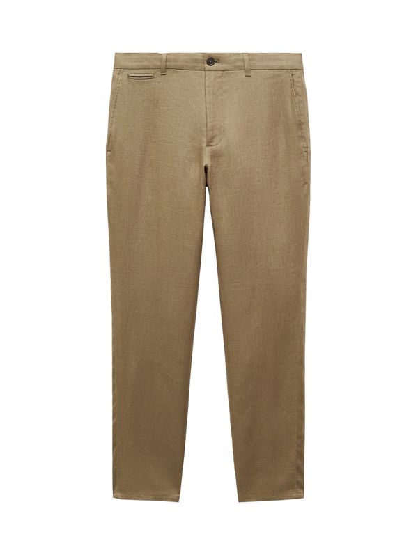 MANGO MAN MANGO MAN Chino hlače 'Oyster'  oliva