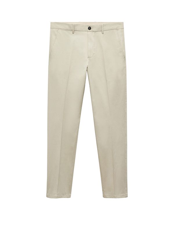 MANGO MAN MANGO MAN Hlače na rob 'Modica'  kremna