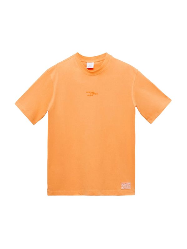 MANGO MAN MANGO MAN Majica 'HOURS'  oranžna / svetlo oranžna
