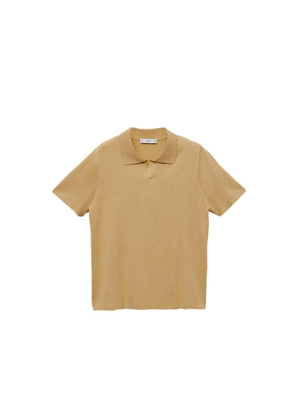 MANGO MAN MANGO MAN Majica 'Lino'  gorčica