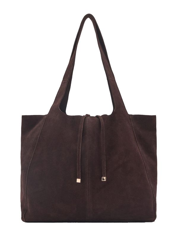 MANGO MANGO Nakupovalna torba 'CURRY'  temno rjava