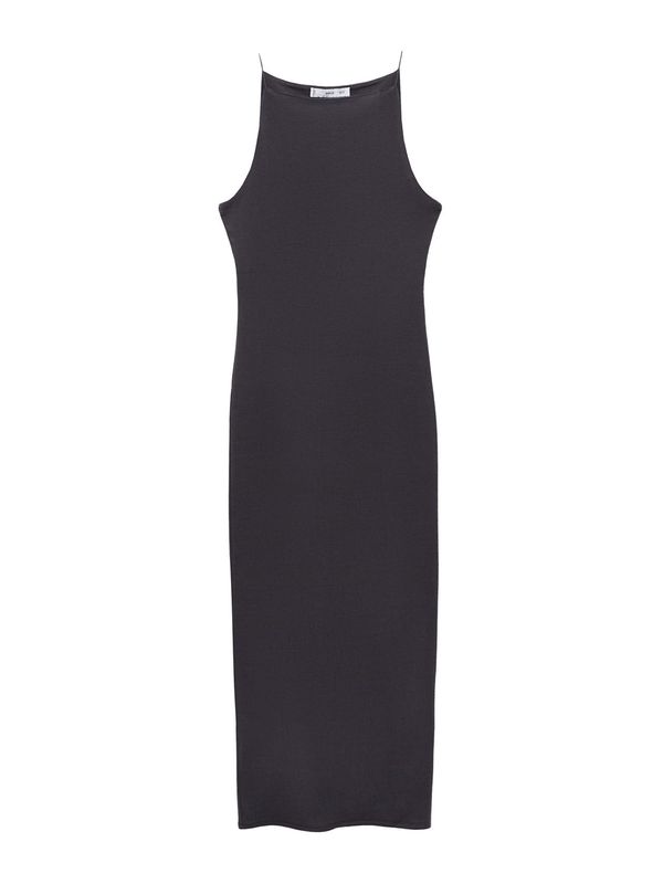 MANGO MANGO Obleka 'CANCUN'  temno siva