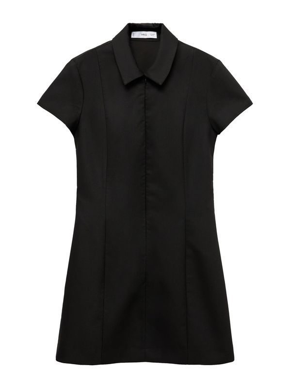 MANGO MANGO Obleka 'CORTES'  črna