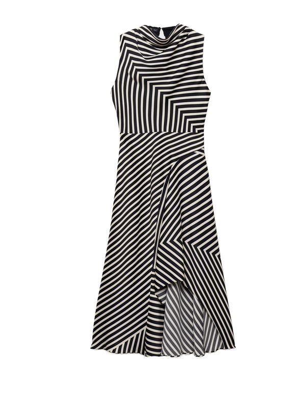 MANGO MANGO Obleka 'DUNIA'  kremna / črna