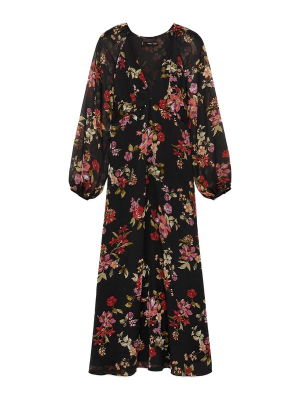 MANGO MANGO Obleka 'SAVAGE'  črna