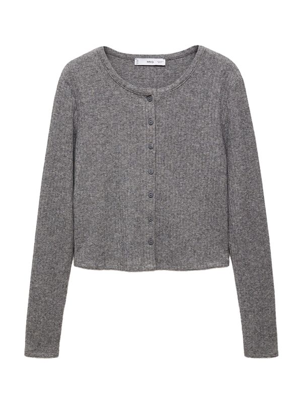 MANGO MANGO Pletena jopa 'LIRIO'  siva