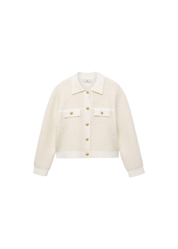 MANGO MANGO Pletena jopa 'Nuria'  ecru