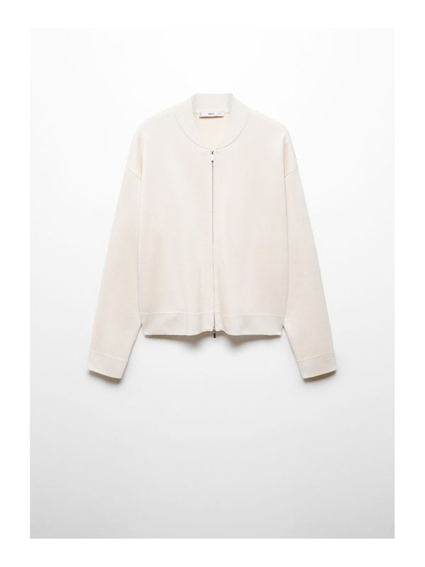 MANGO MANGO Pletena jopa 'Paris'  kremna