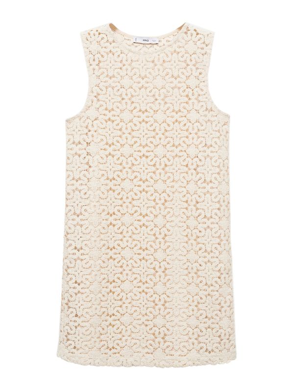 MANGO MANGO Pletena obleka 'Sol'  svetlo bež