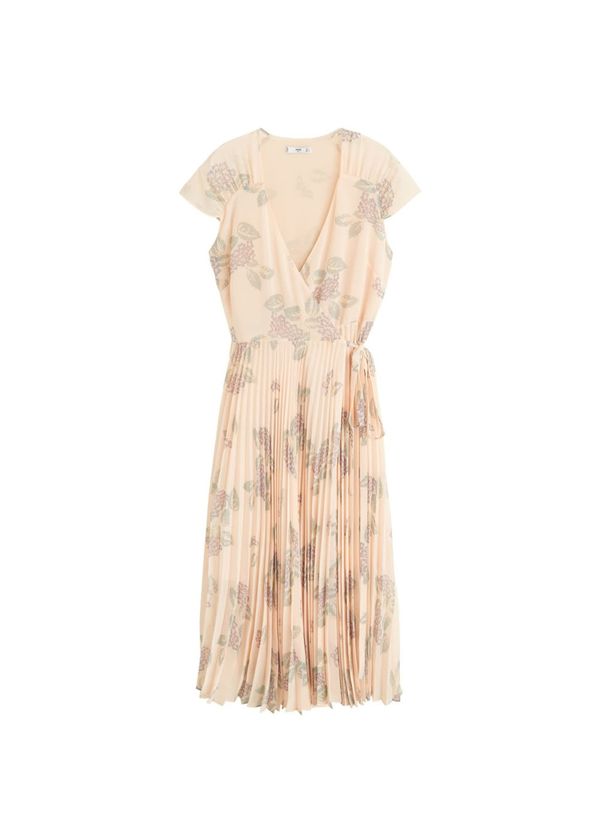 MANGO MANGO Poletna obleka  bež / zelena / lila