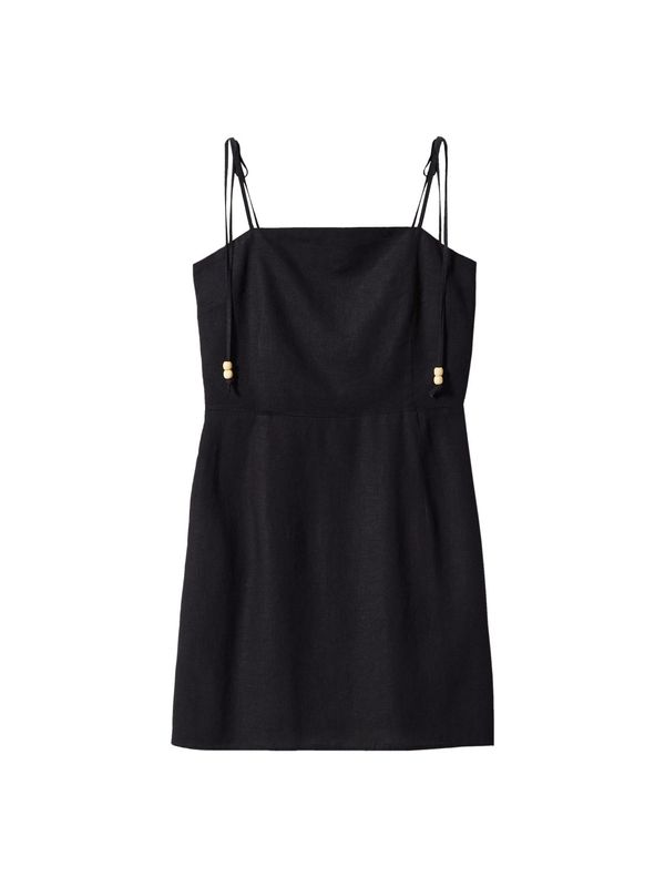 MANGO MANGO Poletna obleka 'Pedro'  pegasto črna