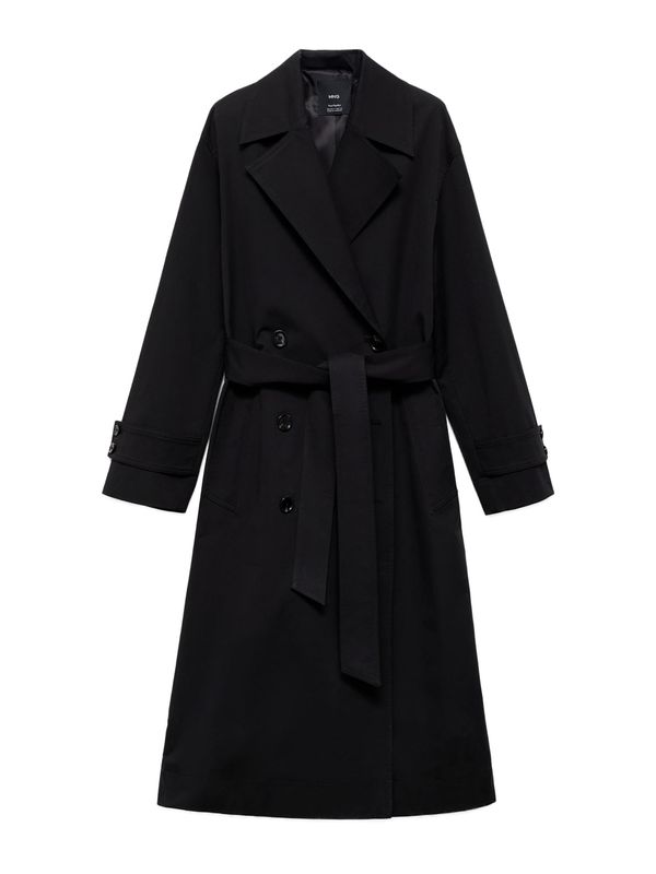 MANGO MANGO Prehoden plašč 'ANGELA'  črna