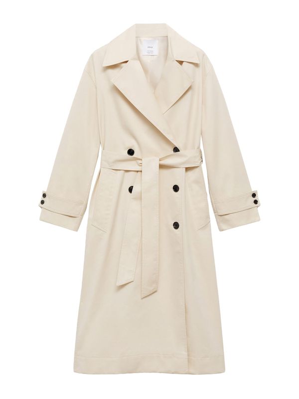 MANGO MANGO Prehoden plašč 'ANGELA'  ecru