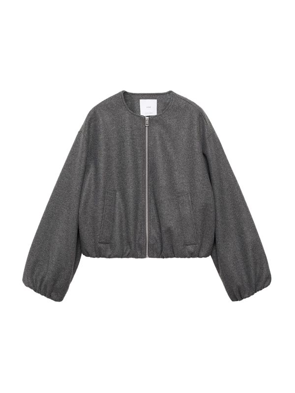 MANGO MANGO Prehodna jakna 'BURBU'  siva