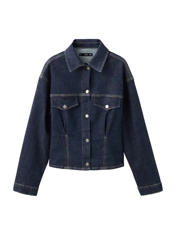 MANGO MANGO Prehodna jakna 'Flor'  moder denim