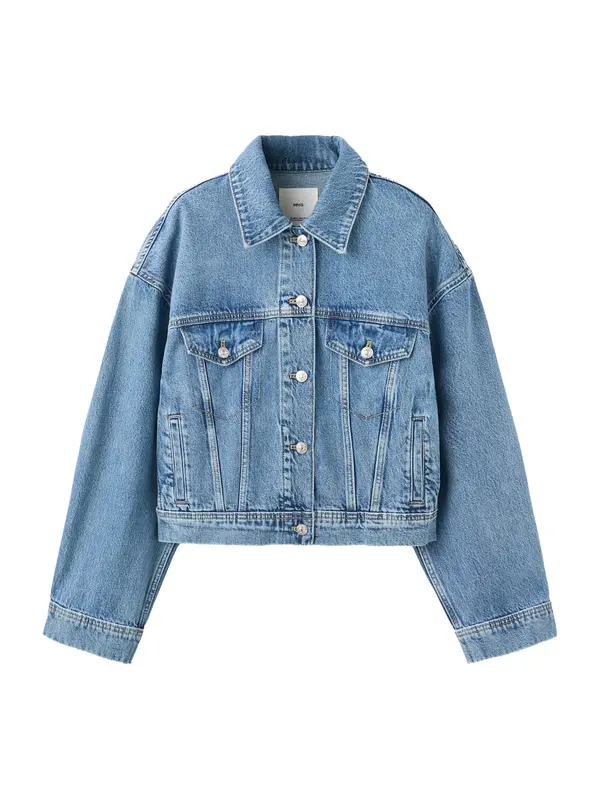 MANGO MANGO Prehodna jakna 'KIKA'  moder denim