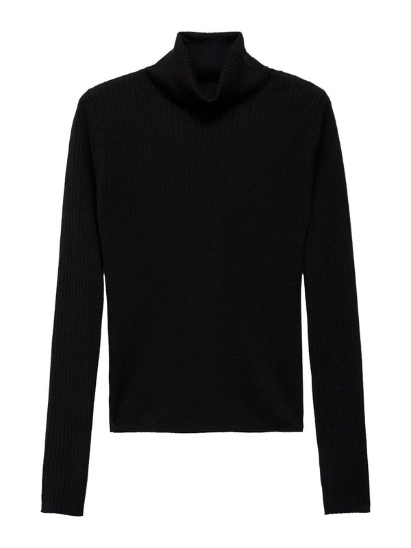 MANGO MANGO Pulover 'FLURRON'  črna