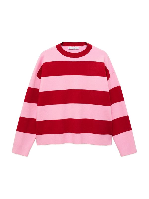 MANGO MANGO Pulover 'LOTUINI'  svetlo roza / rdeča