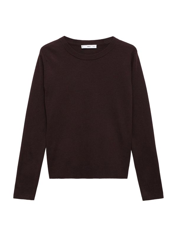 MANGO MANGO Pulover 'LUCCA'  temno rjava