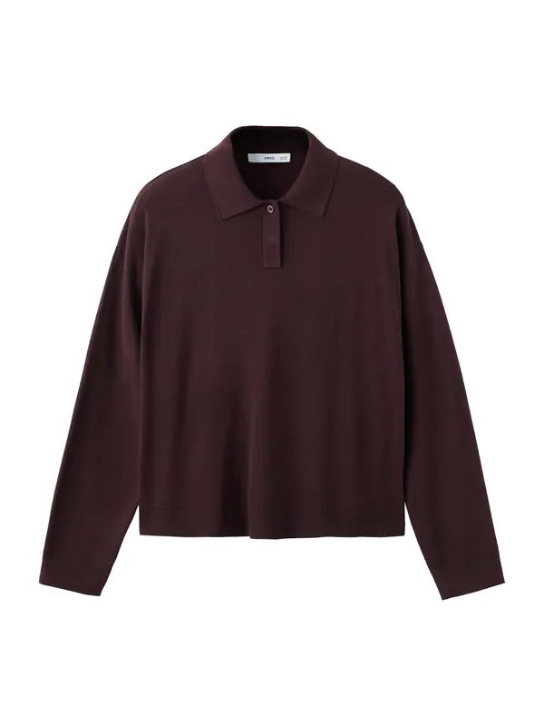 MANGO MANGO Pulover 'LUCCAP'  temno rdeča