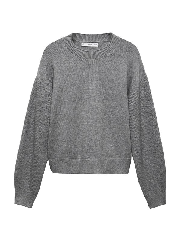 MANGO MANGO Pulover 'Nora'  pegasto siva