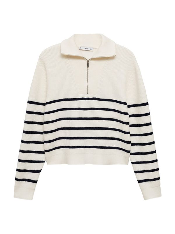 MANGO MANGO Pulover 'RIZONI'  mornarska / bela