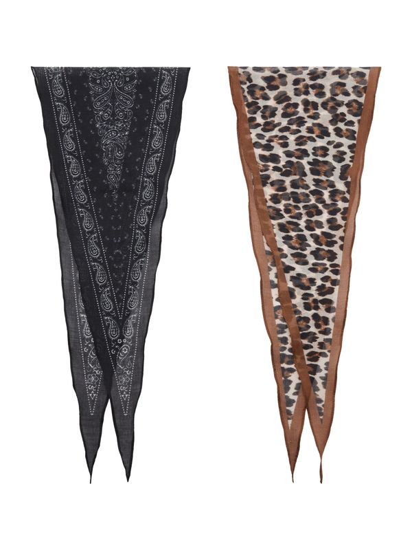 MANGO MANGO Ruta  rjava / črna / bela