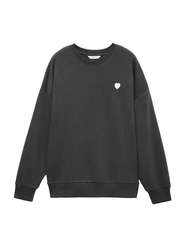 MANGO TEEN MANGO TEEN Majica 'Ballet'  antracit / bela
