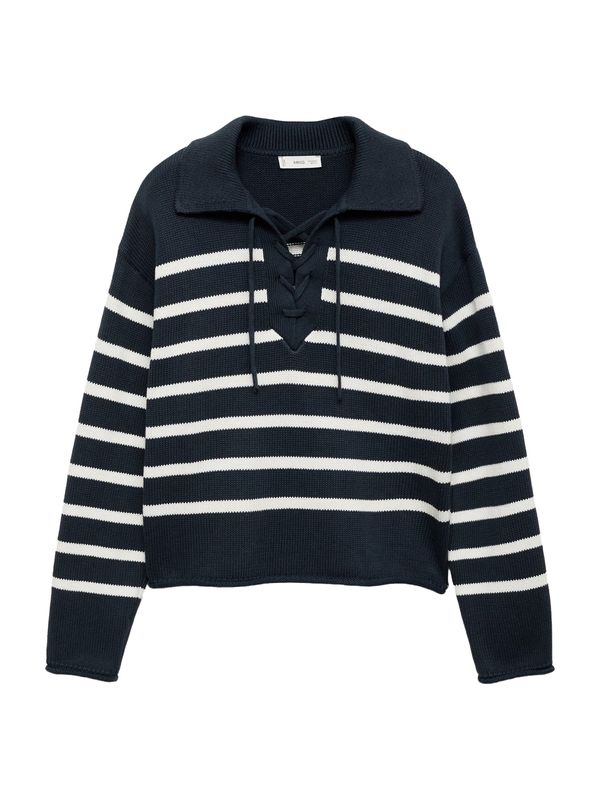 MANGO TEEN MANGO TEEN Pulover 'ZIGZAG'  marine / bela