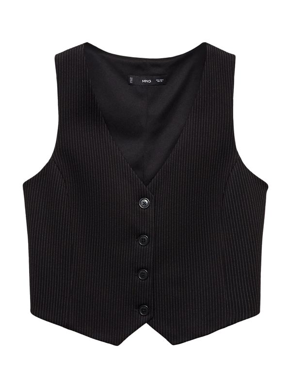 MANGO MANGO Telovnik 'AVI'  črna / srebrna