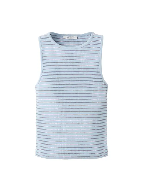 MANGO MANGO Top 'BONI'  svetlo modra / temno modra / bela