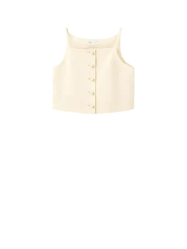MANGO MANGO Top 'Bonnie'  pastelno rumena