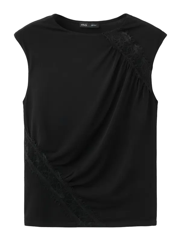 MANGO MANGO Top 'CINDY'  črna