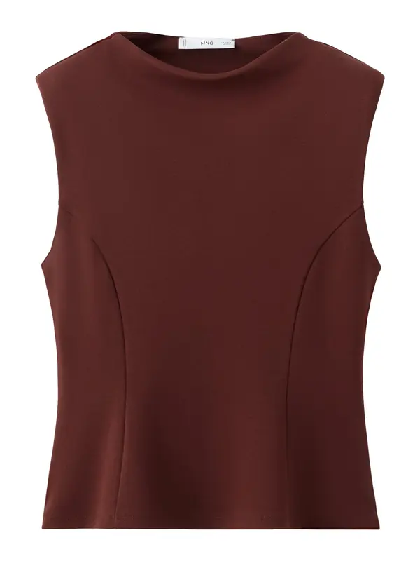 MANGO MANGO Top 'CUQUI'  bordo