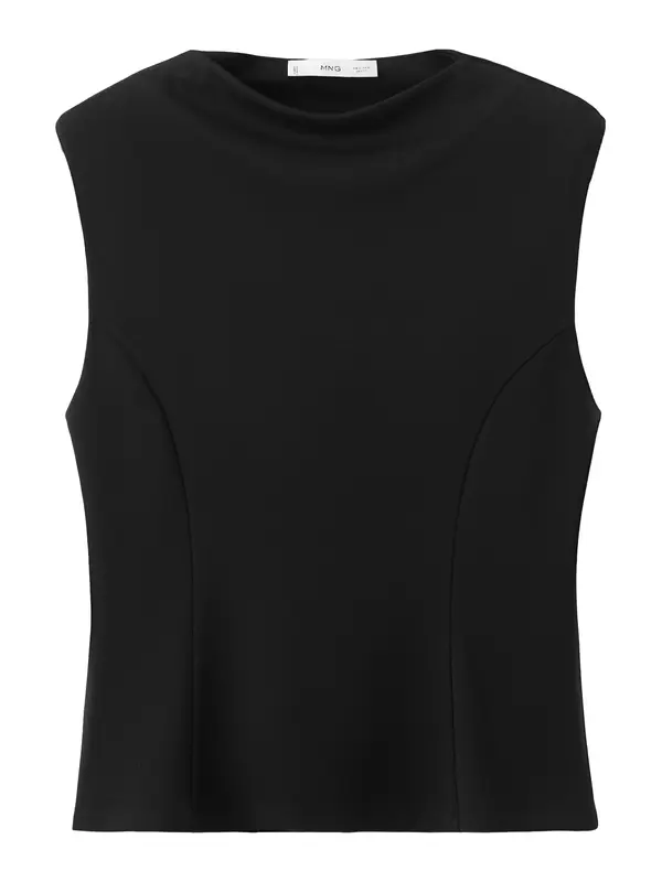 MANGO MANGO Top 'CUQUI'  črna