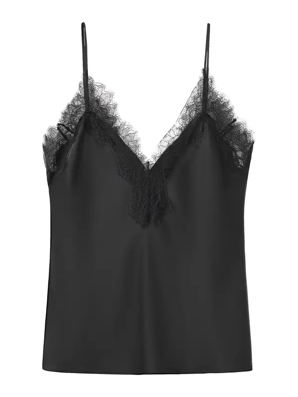 MANGO MANGO Top 'FACIL'  črna