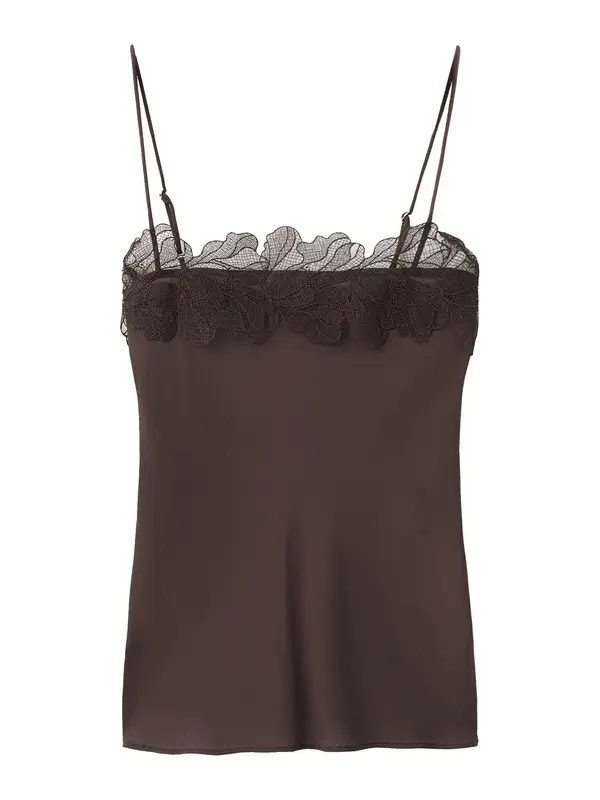 MANGO MANGO Top 'LOTUS'  čokolada