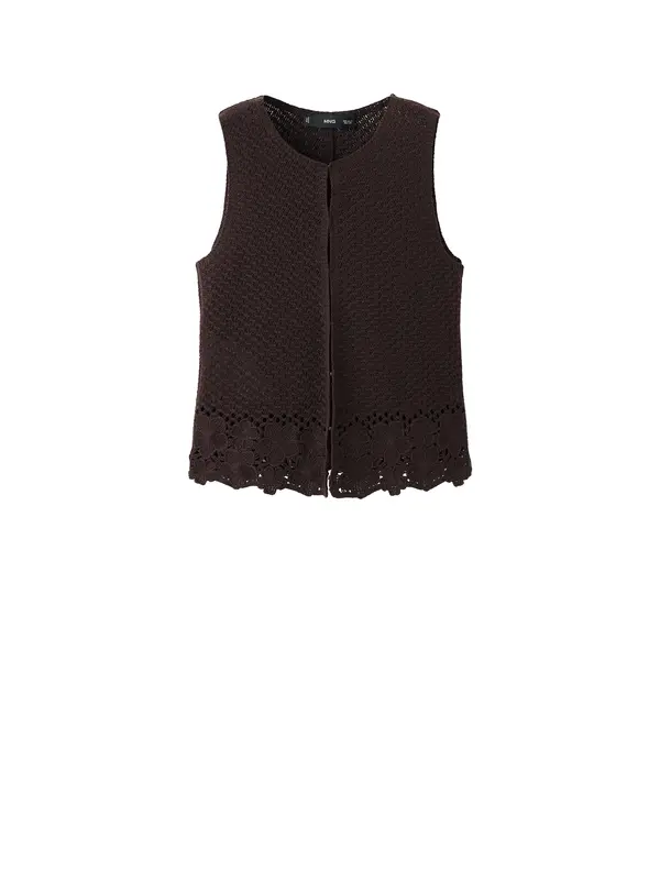 MANGO MANGO Top 'MASHI'  temno rjava