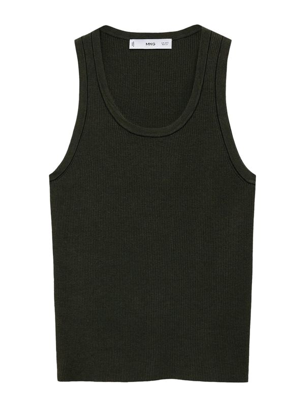 MANGO MANGO Top 'SHADOWIN'  kaki