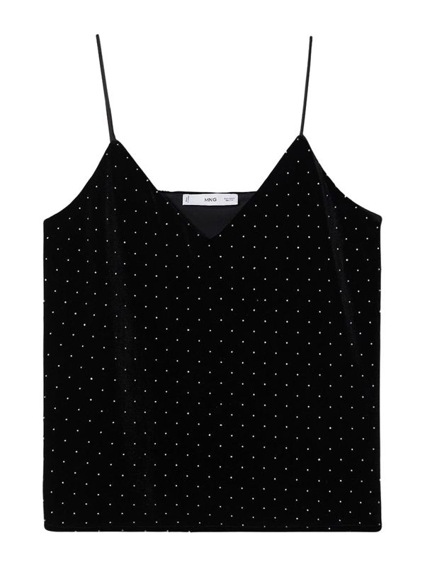 MANGO MANGO Top 'TACHA'  črna / bela