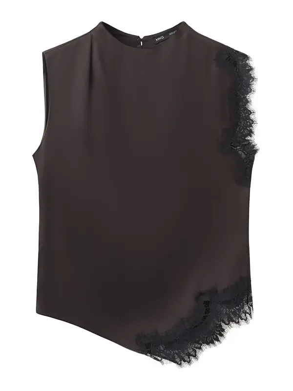 MANGO MANGO Top  temno rjava