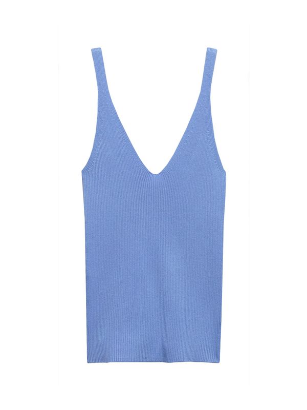 MANGO MANGO Top z naramnicami 'GYMNASTI'  svetlo modra