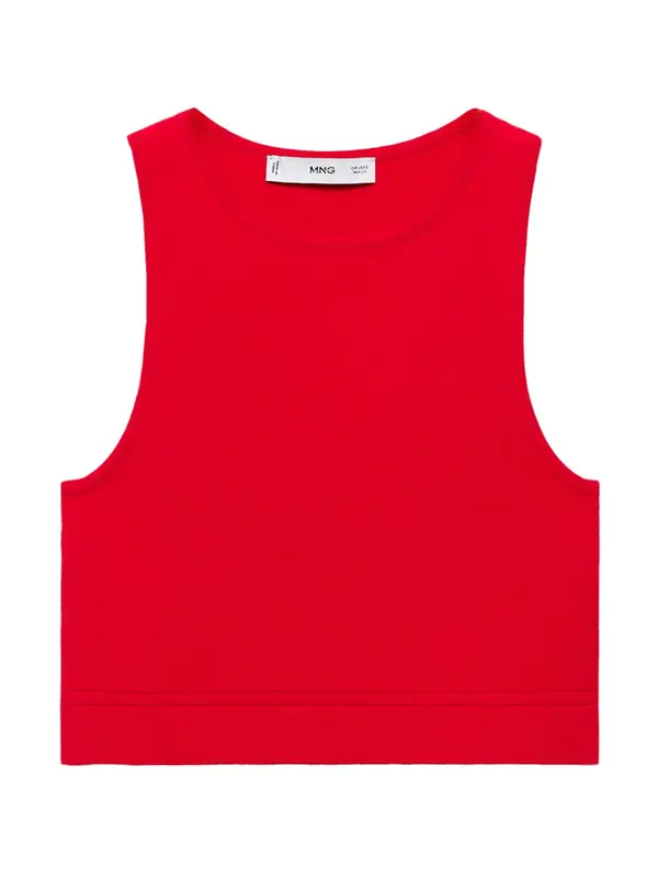 MANGO MANGO Top z naramnicami 'MADRID'  rdeča