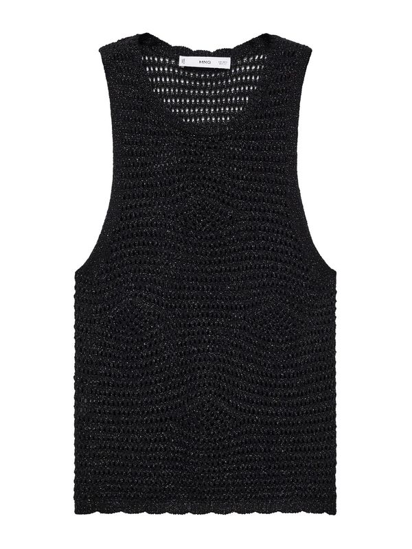 MANGO MANGO Top z naramnicami 'OSIO'  črna